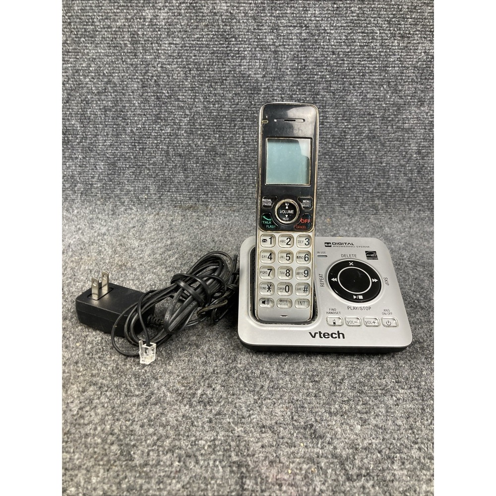 VTech CS6629-2 Single Line Cordless Telephone Digital Answering System WORKS!